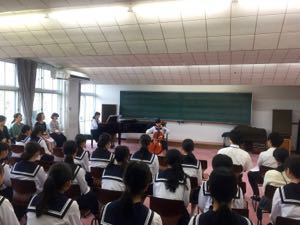 校内音楽コンクールが行われました。