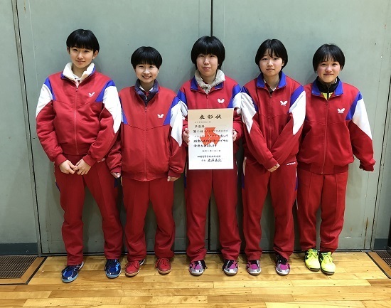 四国選抜卓球大会の結果
